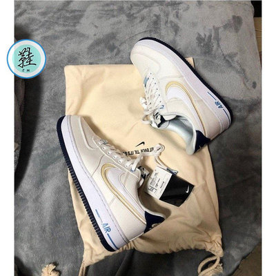 Nike Air Force 1 Low White Canvas 白藍 休閒板鞋 DB3541-100