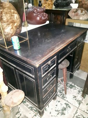 早期老店退役 大型檜木老桌 整塊