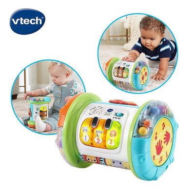 娃娃國【英國 Vtech】2合1探索學習滾滾鼓