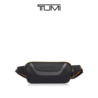 KIKI精選 潮牌TUMI途明McLaren邁凱倫聯名系列Brox薄款彈道尼龍胸包腰包373012D現貨特價