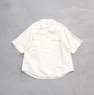 2021SS KAPTAIN SUNSHINE Open Collar SS Shirt WHITE 40號