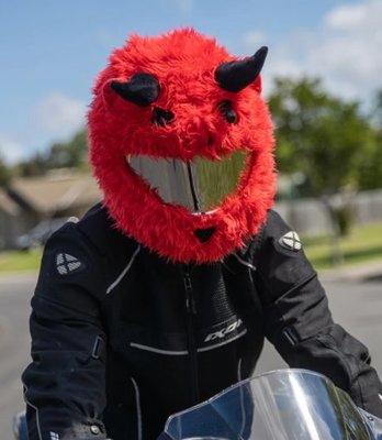 現貨【丹】Moto Loot Helmet Cover 安全帽套 芝麻街 紅惡魔