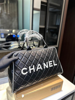 【二手】香奈兒旅行袋 Chanel 95年 保齡球包 上街超炸 真的太時髦