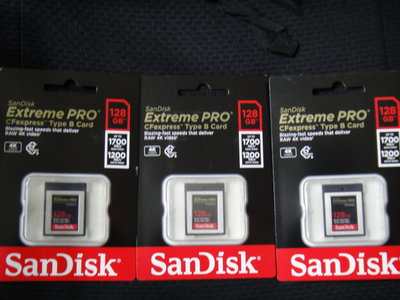 現貨  SanDisk Extreme Pro CFexpress 128GB/1700 記憶卡