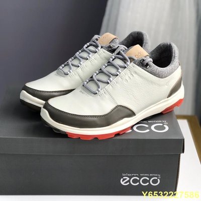 AryinZzz雜貨檔 正品  ECCO/愛步男士健步golf shoes系列高爾夫休閒鞋155804白色39-44