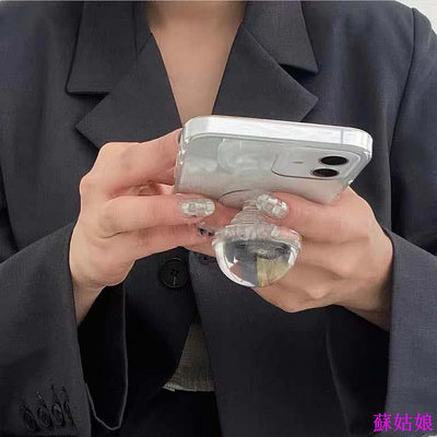 MOLLY 立體水晶球手工製品ins手機支架氣囊支架簡約設計感手機支架