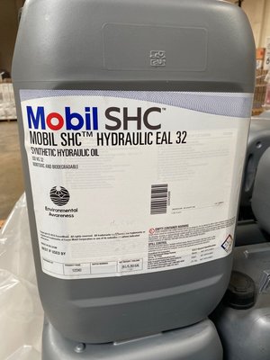 【MOBIL 美孚】SHC HYDRAULIC EAL 32、高性能合成液壓油、20公升裝【可生物降解合成液壓油】美國