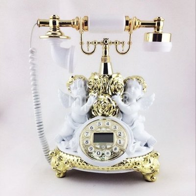 INPHIC-歐式家居仿舊復古電話機時尚創意天使古典座機