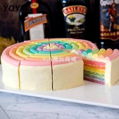 下殺-YQYM/藝強一鳴 彩虹千層慕斯蛋糕模具蚊香圓盤圓圈形烘焙硅膠磨具
