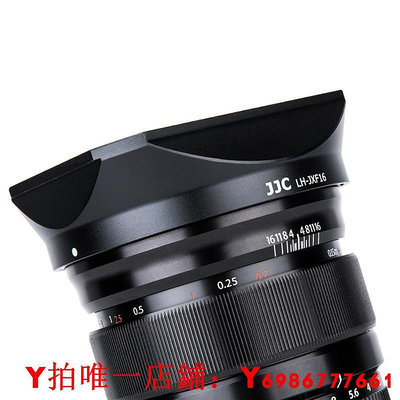 JJC 遮光罩適用XF16mmF1.4廣角鏡頭富士XT4 X-T3 XH1 XT30相機67mm 方形