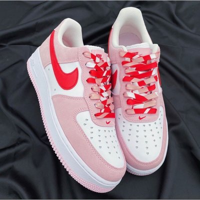爆款 Nike Air Force  QS “Valentine's Day”粉紅 情人節 DD3384-600潮鞋