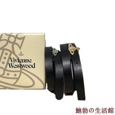 溫馨服裝店日本線Vivienne westwood 土星板扣腰帶細皮帶 帶包裝盒子