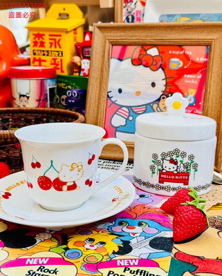 日本中古 | Sanrio三麗鷗 hello kitty咖啡 收藏 古玩 珍藏 二手【古物都院】-1551