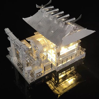 金屬DIY拼裝模型3D立體金屬拼圖模型 良願神社(不含燈)