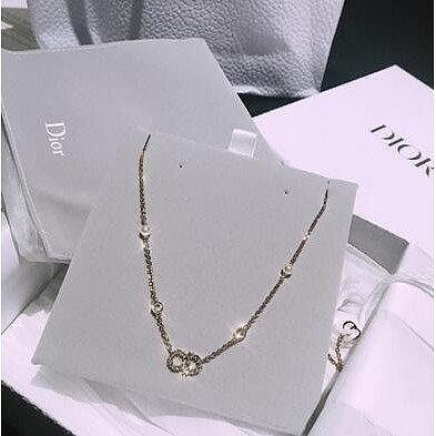 Dior CLAIR D LUNE 頸鏈 鍍金 白色樹脂珍珠 N1033CDLRS_D301