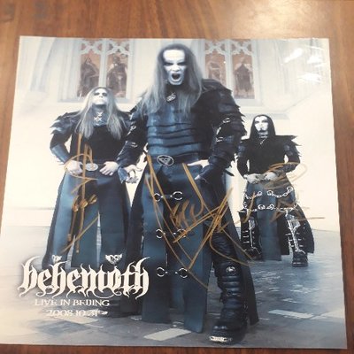 【搖滾帝國】Behemoth特殊簽名貼紙