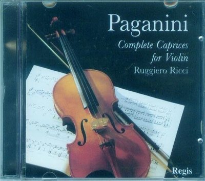 音樂居士新店#Paganini: Complete Caprices for Violin 帕格尼尼：24首隨想曲#CD專輯