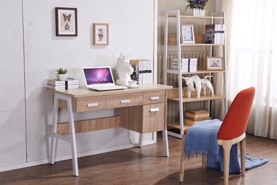 大台南冠均二手貨--全新 造型款 工業風 4尺 電腦桌 辦公桌 秘書桌 工作桌 書桌 ~ 高CP值 8845# *電腦椅