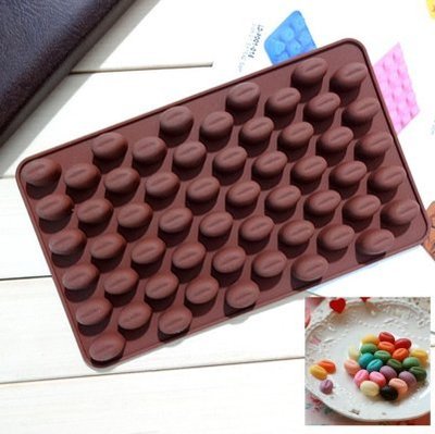 夢饗屋 咖啡豆巧克力模 矽膠模 烘焙 巧克力 手工 (DH-255)