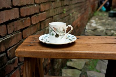 【旭鑫骨瓷】Wedgwood 春天早晨 濃縮咖啡杯 英國復古瓷器茶杯咖啡杯組 E.34