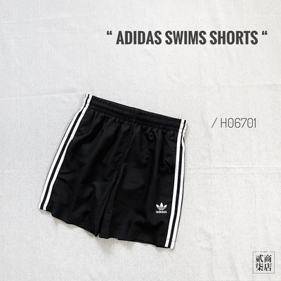 貳柒商店) adidas 3S Swims Shorts 男款 三葉草 三線褲 短褲 海灘褲 有內裡 H06701