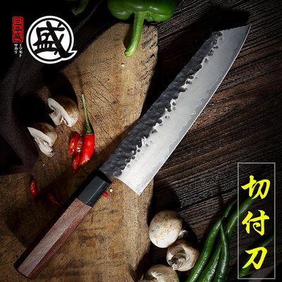 三本盛切付刀料理刀日式主廚刀旬壽司刀牛刀三文魚專用刀日本進口