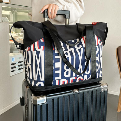 小鹿旅行包女大容量收納袋折疊旅行收納包短途行李包手提待產包袋子