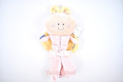 ☆☆╮泰迪學園╭☆☆ 美國【Baby Gund】立體小蜜蜂方巾-粉色．（小貝比可使用）