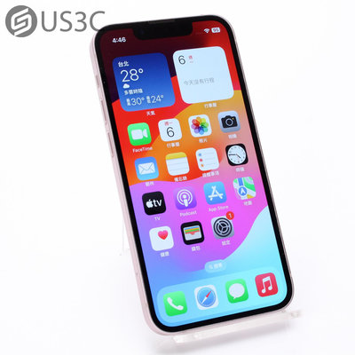 【US3C-台南店】台灣公司貨 Apple iPhone 13 mini 128G 5.4吋 粉色 超瓷晶盾面板 臉部辨識解鎖 二手手機 Ucare保固6個月