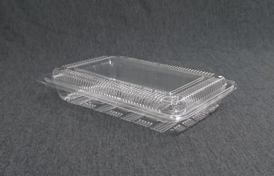 含稅 100個/條【1H 透明食品盒】方形透明盒 油飯盒 涼麵盒 小菜盒 水果盒 蛋糕盒 點心盒 方型盒 塑膠盒 還