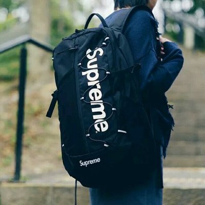 全新正品17ss Supreme 42th Backpack 3M 後背包旅行包黑色| Yahoo奇摩拍賣