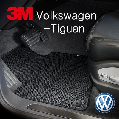 3M安美車墊 VW Tiguan (2016/08~) 適用/專用車款 (黑色/三片式)