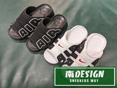 南 2023 4月 NIKE Air More Uptempo 拖鞋 女黑FD5983-001 男FB7818-100