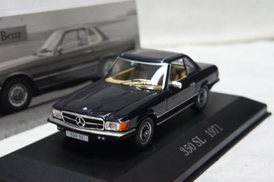 【超值特價】1:43 Altaya Mercedes Benz 350 SL (R107) 1971 深藍