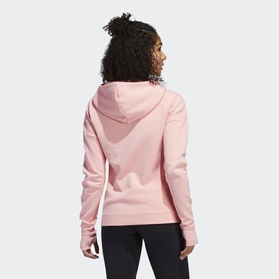 100％原廠Adidas愛迪達運動外套女W ZNE Hd 連帽跑步運動服粉色上衣夾克 FI6722