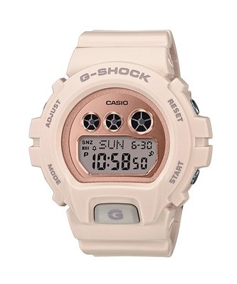 【金台鐘錶】CASIO卡西歐G-SHOCK S Series (中型) 粉色X玫瑰金 GMD-S6900MC-4
