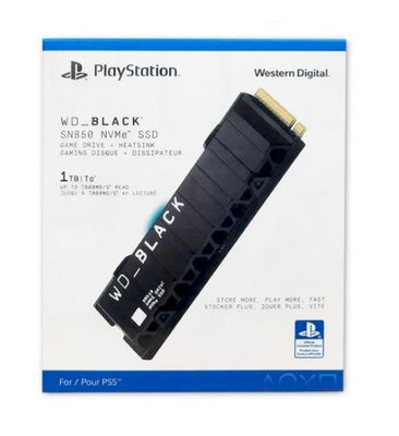PS5 主機 WD BLACK 黑標 SN850 1TB M.2 2280 PCIe SSD 固態硬碟【台中大眾電玩】