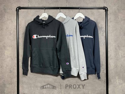 【PROXY】Champion 冠軍 Pullover Hooded Sweatshirt Logo 草寫 帽T