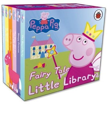 ＊小貝比的家＊PEPPA PIG: FAIRY TALE LITTLE LIBRARY /盒裝/厚紙板/3~6歲