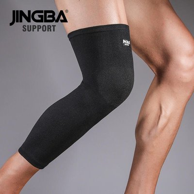 熱賣  JINGBA SUPPORT 護膝 加長透氣運動護膝籃球跑步騎行登山護    拍賣~特價