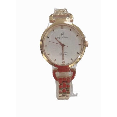 「官方授權」OP奧柏錶 女 白面圓形金框 石英腕錶 (2483LR) 31mm