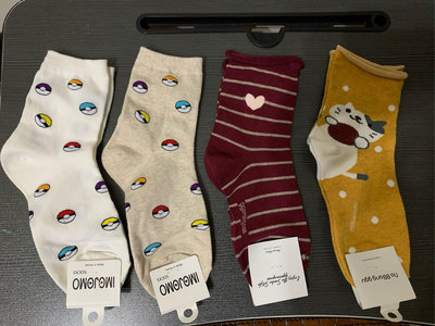 【江南小舖】正韓--襪口捲邊/神奇寶貝球系列韓國襪子（4雙200免運）***特價商品