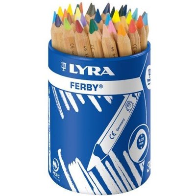 ☆【德國LYRA】三角原木色鉛筆(12cm)36入免運買再送削筆器