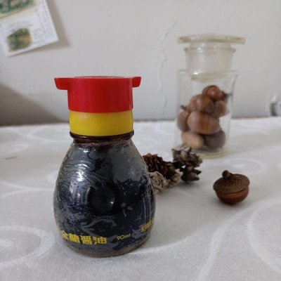 早期金蘭醬油瓶玻璃瓶懷舊風格擺飾（475）