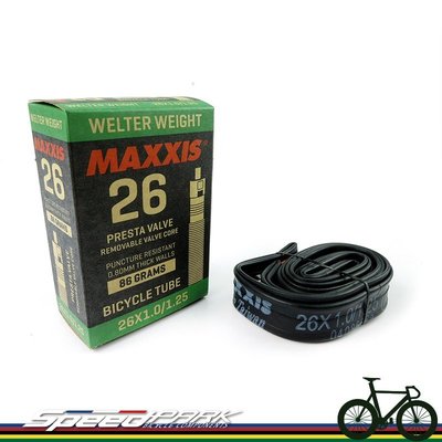【速度公園】MAXXIS 瑪吉斯 26 X 1.00 / 1.25 高壓內胎 登山車 法式氣嘴專用 86g