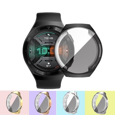手錶保護殼 適用於華為手錶GT2E 保護套 TPU 超薄 軟殼 Huawei GT 2e 外框保護 電鍍殼 防刮花-現貨上新912
