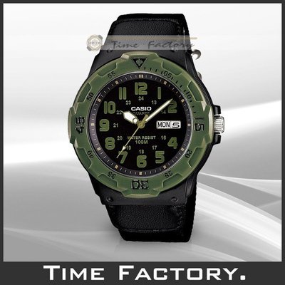 時間工廠 無息分期 全新 CASIO DIVER LOOK 潛水風帆布帶腕錶 MRW-200HB-1B