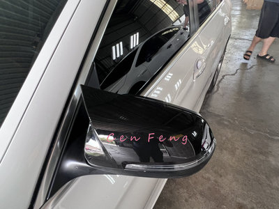 涔峰ＣＦ☆(亮黑)BMW F10 F11 後期 LCI 專用 後視鏡蓋 後視鏡罩 牛角 替換式 後視鏡 後照鏡