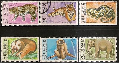 【流動郵幣世界】越南1984年動物銷印郵票