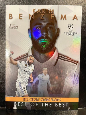 Karim Benzema 2023-24 Topps UEFA Club Competitions Best of the Best #BM-4